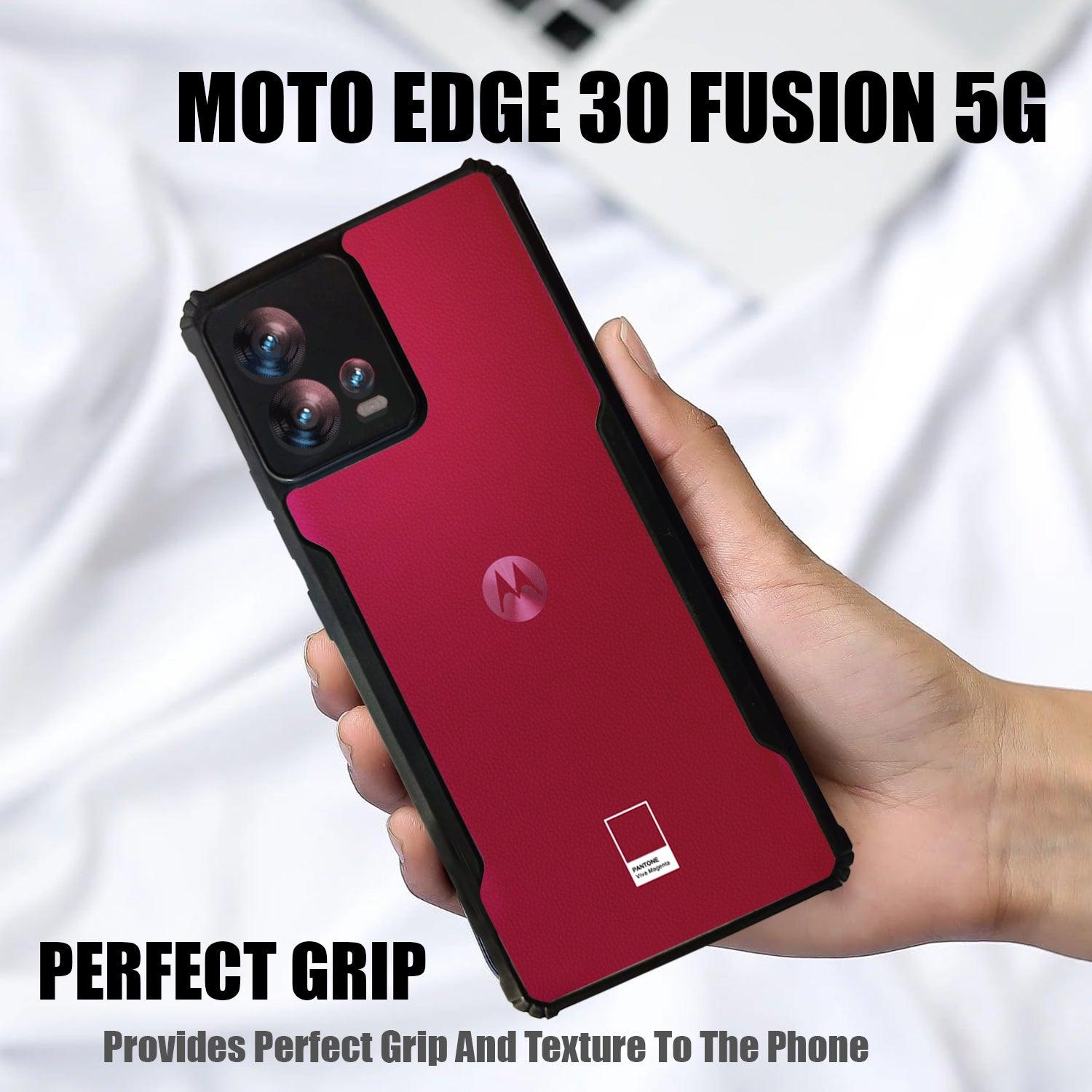 AIBEX Crystal Clear Back Cover Case for Motorola Edge 30 Fusion | Shock Proof Design | Transparent Back Cover Case - Aibex