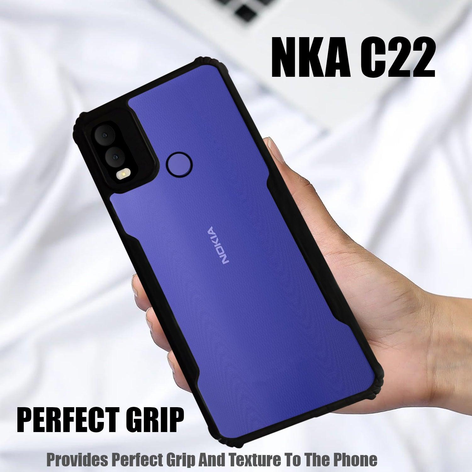 AIBEX Crystal Clear Back Cover Case for Nokia C22 | Shock Proof Design | Transparent Back Cover Case - Aibex