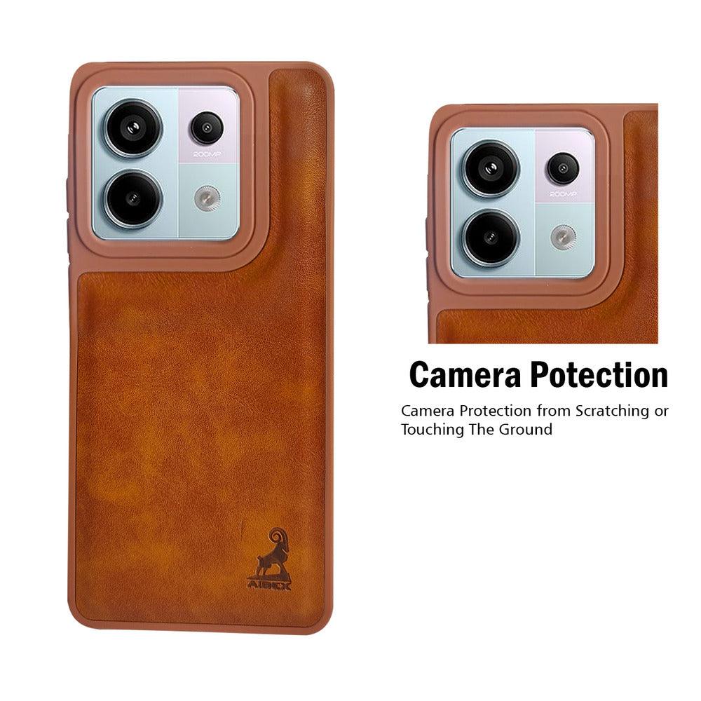 Aibex Shield Back Cover For Xiaomi Redmi Note 13 Pro | Vegan Leather - Aibex
