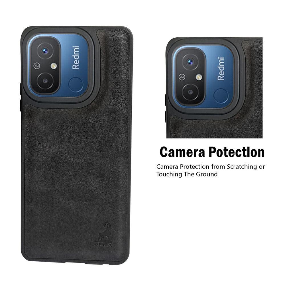 Aibex Shield Back Cover For Xiaomi Redmi 12C | Vegan Leather - Aibex