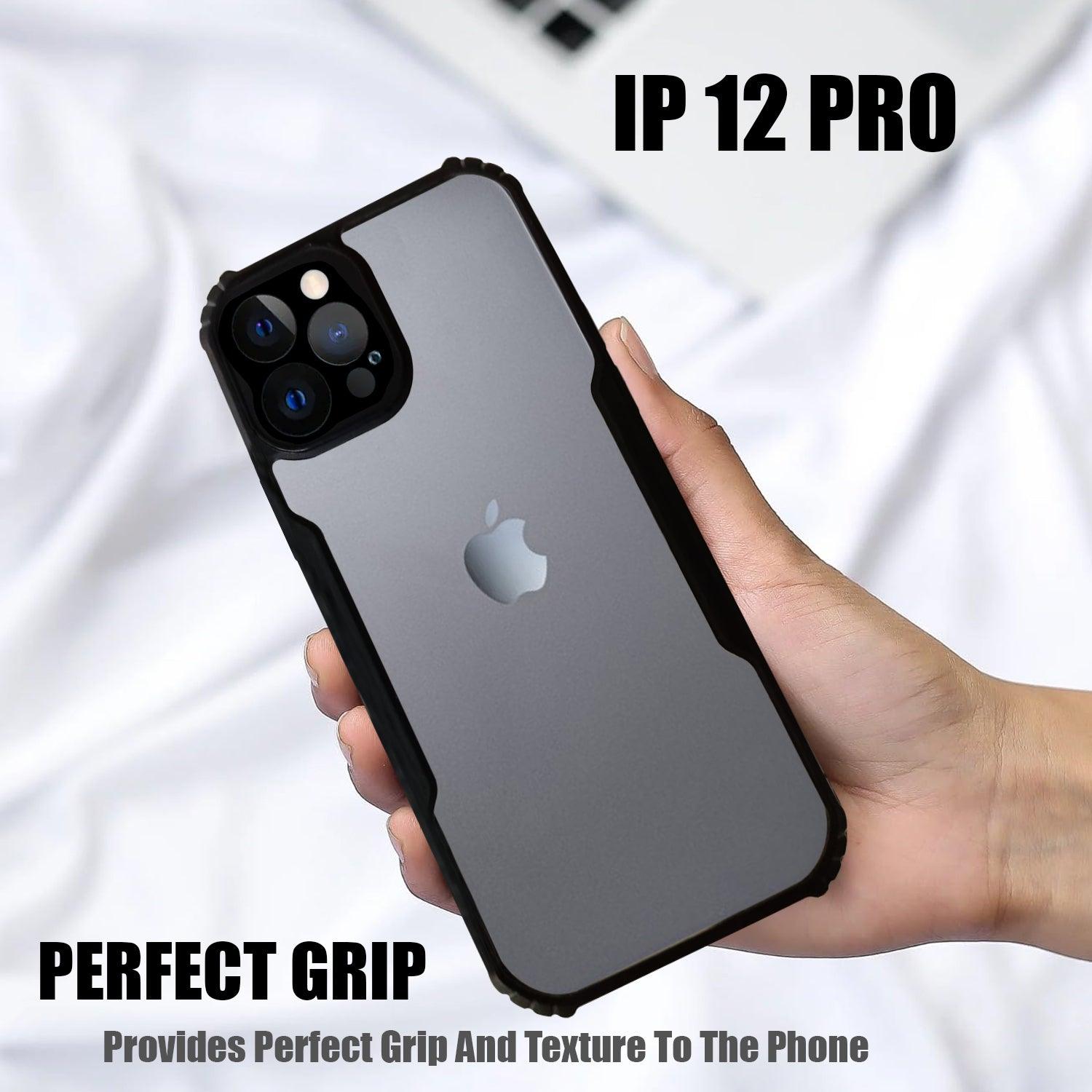 AIBEX Crystal Clear Back Cover Case for iPhone 12 Pro | Shock Proof Design | Transparent Back Cover Case - Aibex