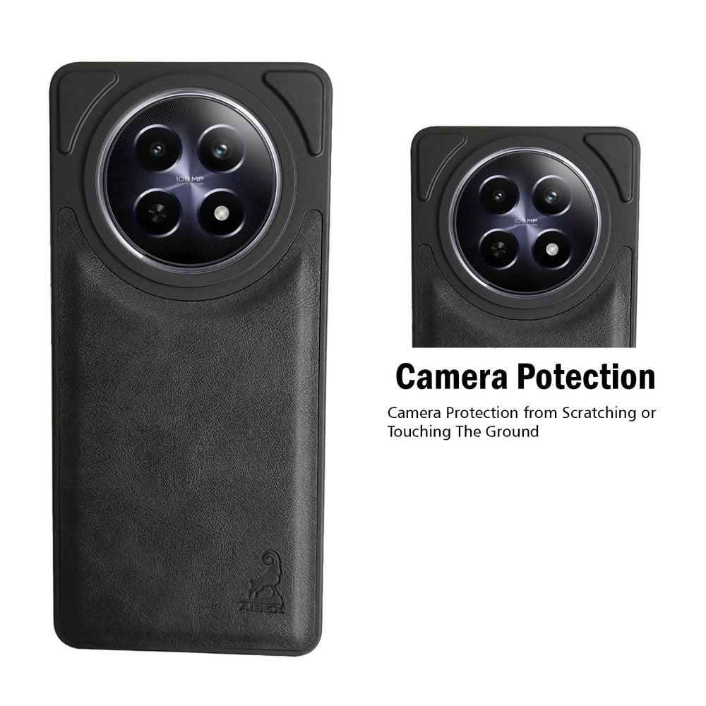 Aibex Shield Back Cover For Realme 12 5G | Vegan Leather - Aibex