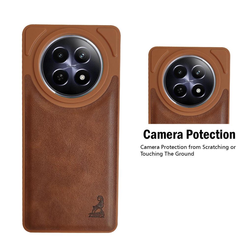 Aibex Shield Back Cover For Realme 12 5G | Vegan Leather - Aibex