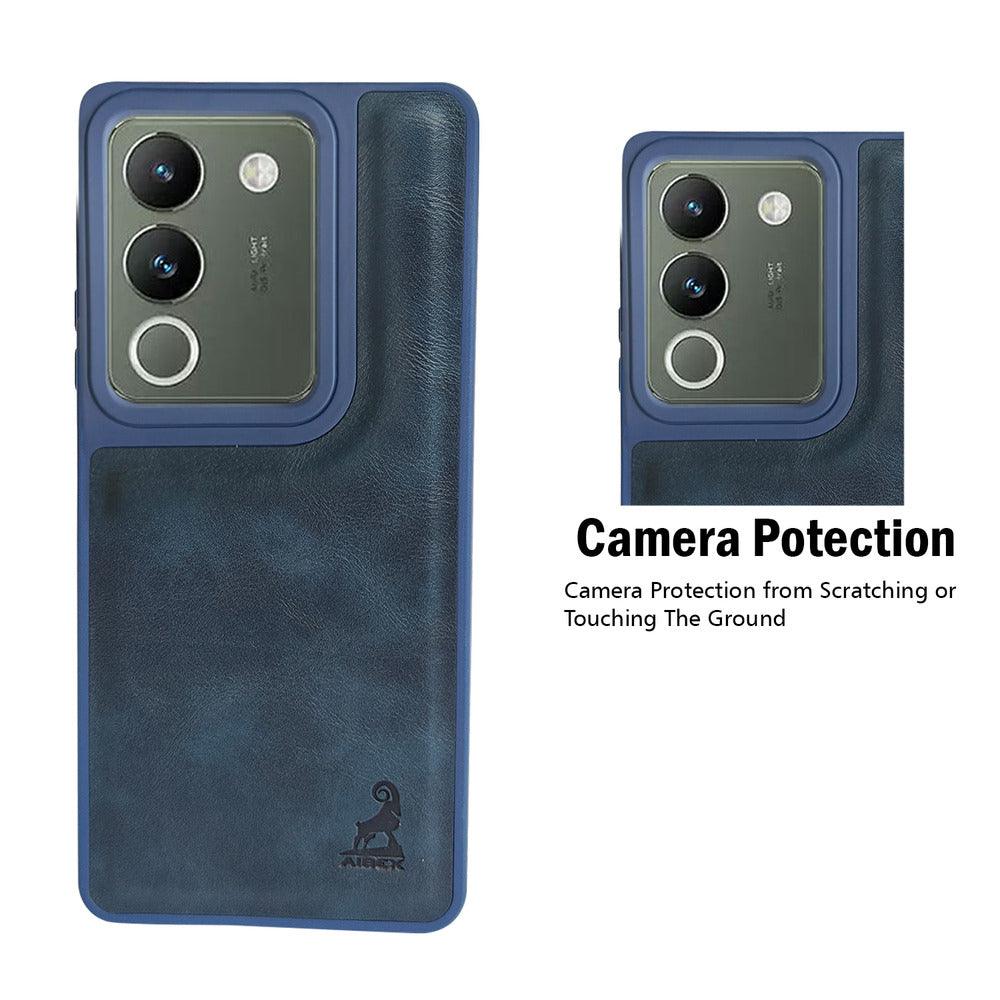 Aibex Shield Back Cover For Vivo Y200 5G | Vegan Leather - Aibex