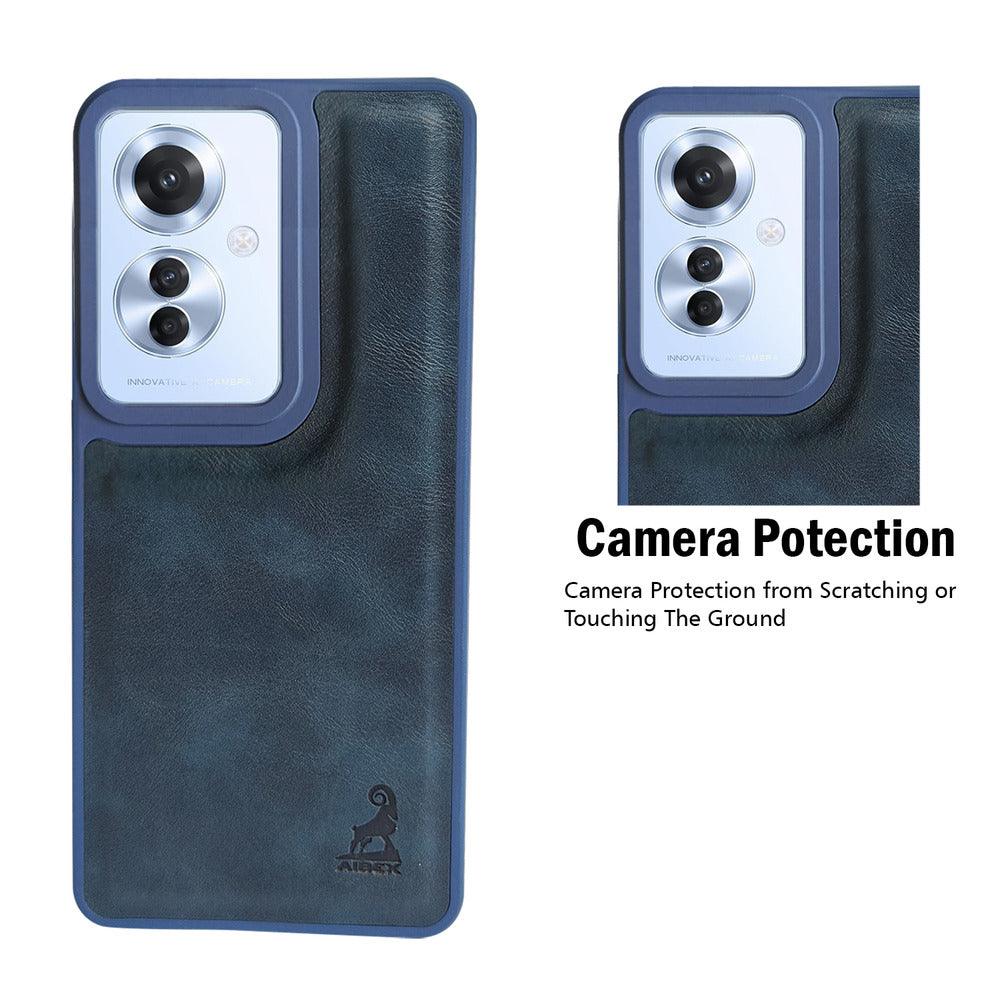Aibex Shield Back Cover For Oppo F25 Pro 5G | Vegan Leather - Aibex