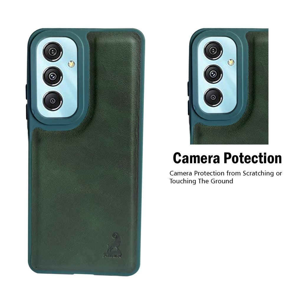 Aibex Shield Back Cover For Samsung Galaxy M34 5G / Samsung Galaxy F34 5G | Vegan Leather - Aibex