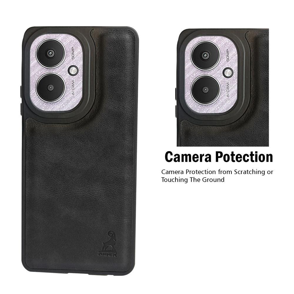 Aibex Shield Back Cover For Xiaomi Redmi 13C 5G | Vegan Leather - Aibex