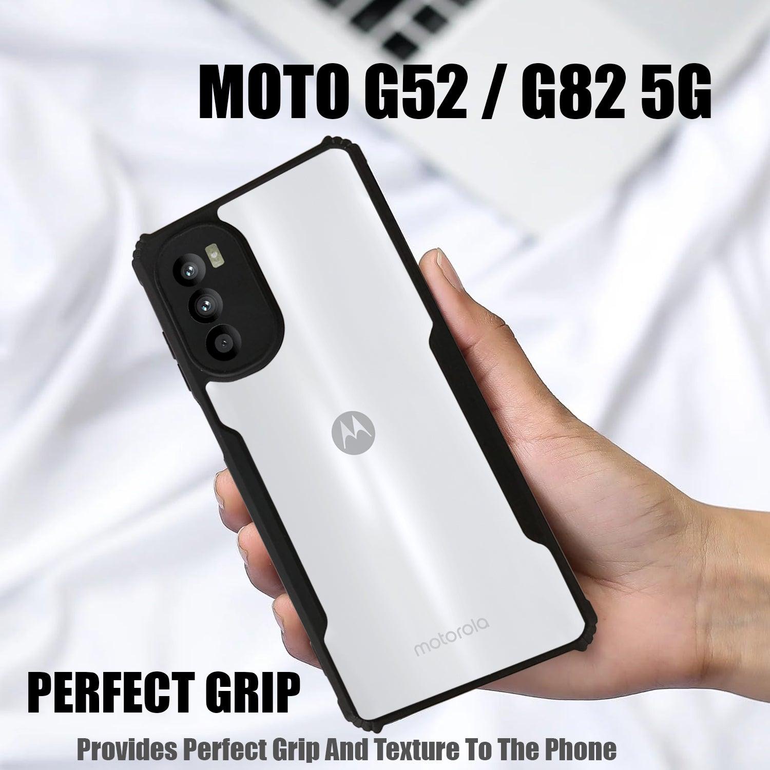 AIBEX Crystal Clear Back Cover Case for Motorola G82| Shock Proof Design | Transparent Back Cover Case - Aibex