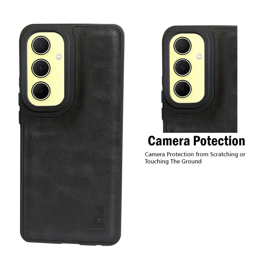 Aibex Shield Back Cover For Samsung Galaxy A35 5G / Samsung Galaxy A55 5G | Vegan Leather - Aibex