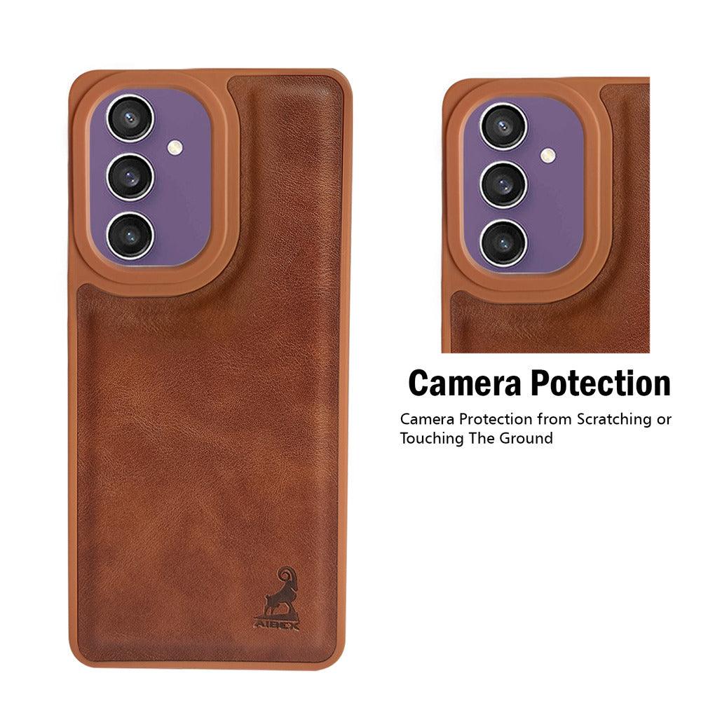Aibex Shield Back Cover For Samsung Galaxy S23FE | Vegan Leather - Aibex