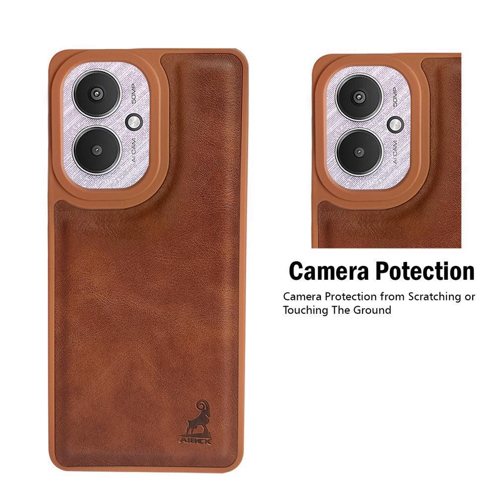 Aibex Shield Back Cover For Xiaomi Redmi 13C 5G | Vegan Leather - Aibex