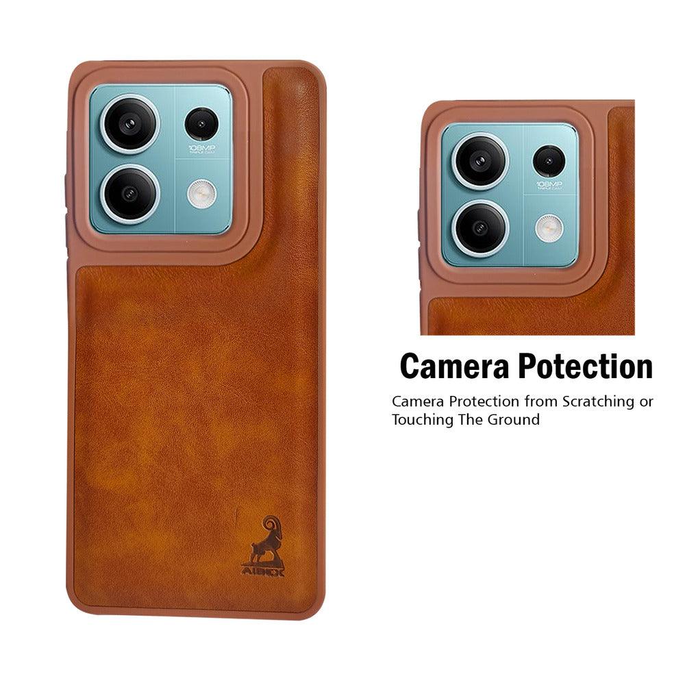 Aibex Shield Back Cover For Xiaomi Redmi Note 13 5G | Vegan Leather - Aibex