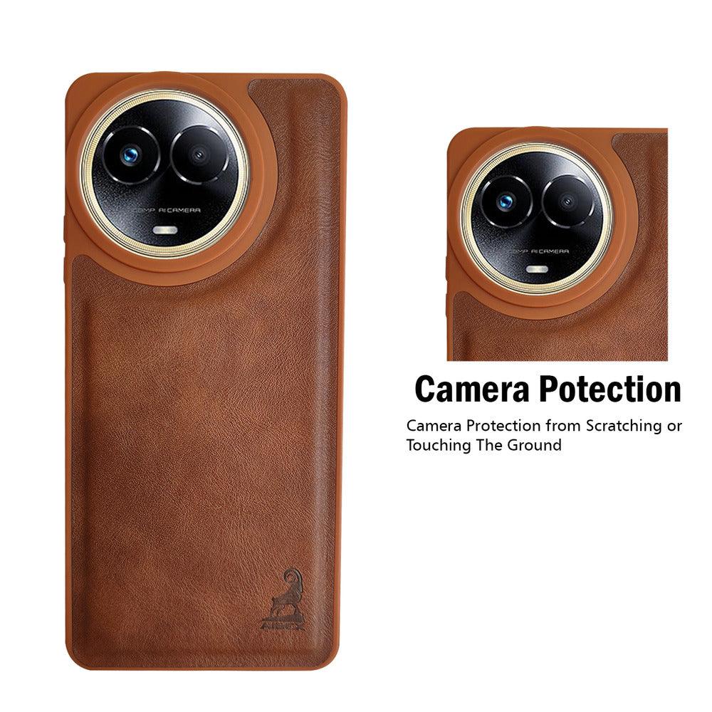 Aibex Shield Back Cover For Realme 11 5G | Vegan Leather - Aibex