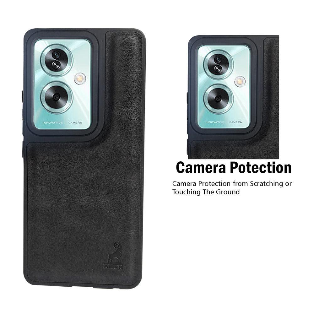 Aibex Shield Back Cover For Oppo A79 5G | Vegan Leather - Aibex