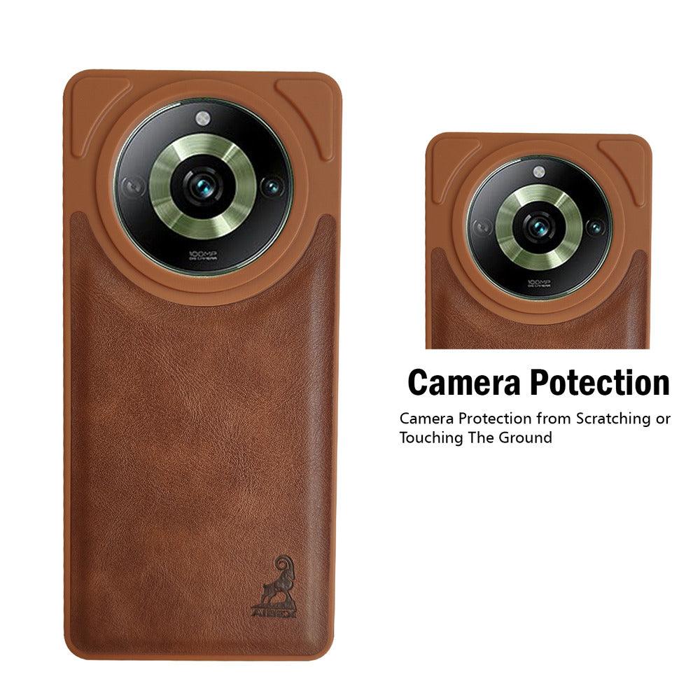 Aibex Shield Back Cover For Realme 11 Pro 5G | Vegan Leather - Aibex