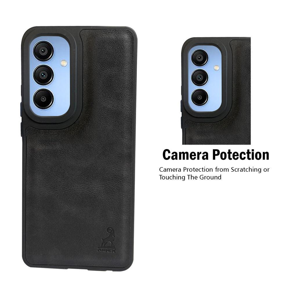 Aibex Shield Back Cover For Samsung Galaxy A15 5G | Vegan Leather - Aibex