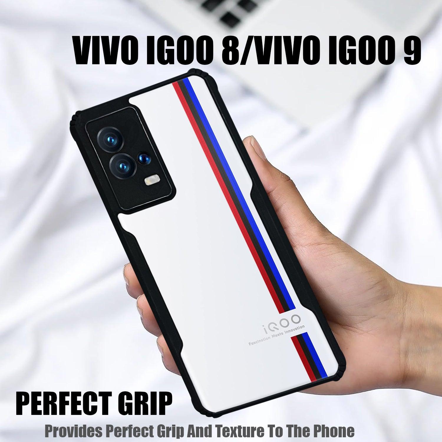 AIBEX Crystal Clear Back Cover Case for Iqoo 9 | Shock Proof Design | Transparent Back Cover Case - Aibex