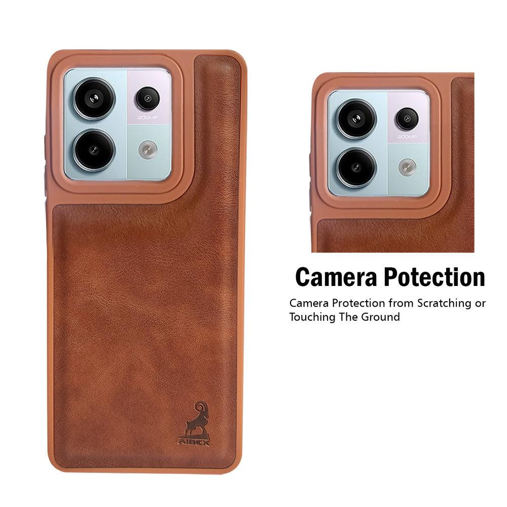 Aibex Shield Back Cover For Xiaomi Redmi Note 13 Pro | Vegan Leather - Aibex