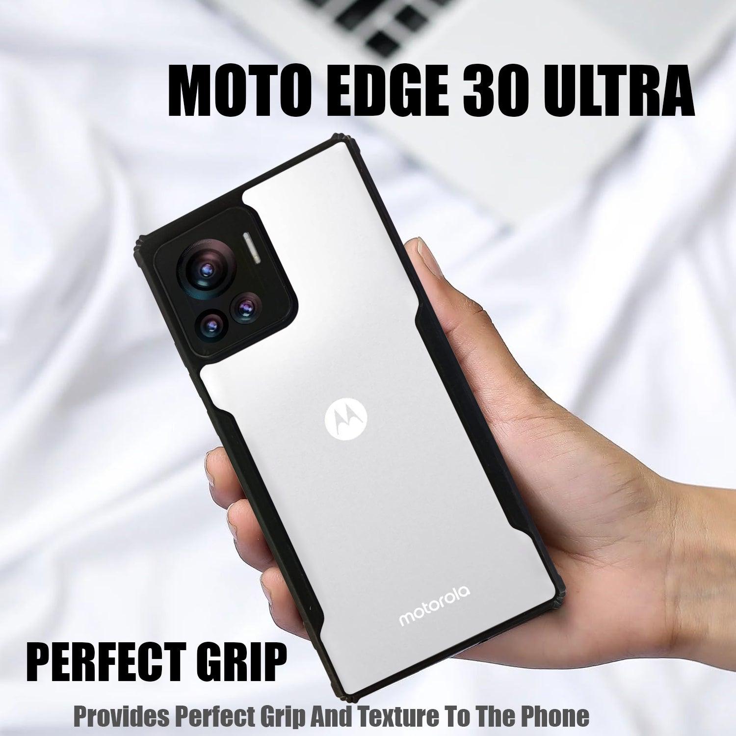 AIBEX Crystal Clear Back Cover Case for Motorola Edge 30 Ultra | Shock Proof Design | Transparent Back Cover Case - Aibex