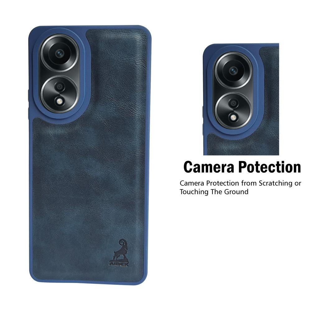 Aibex Shield Back Cover For Oppo A38 4G / Oppo A18 | Vegan Leather - Aibex