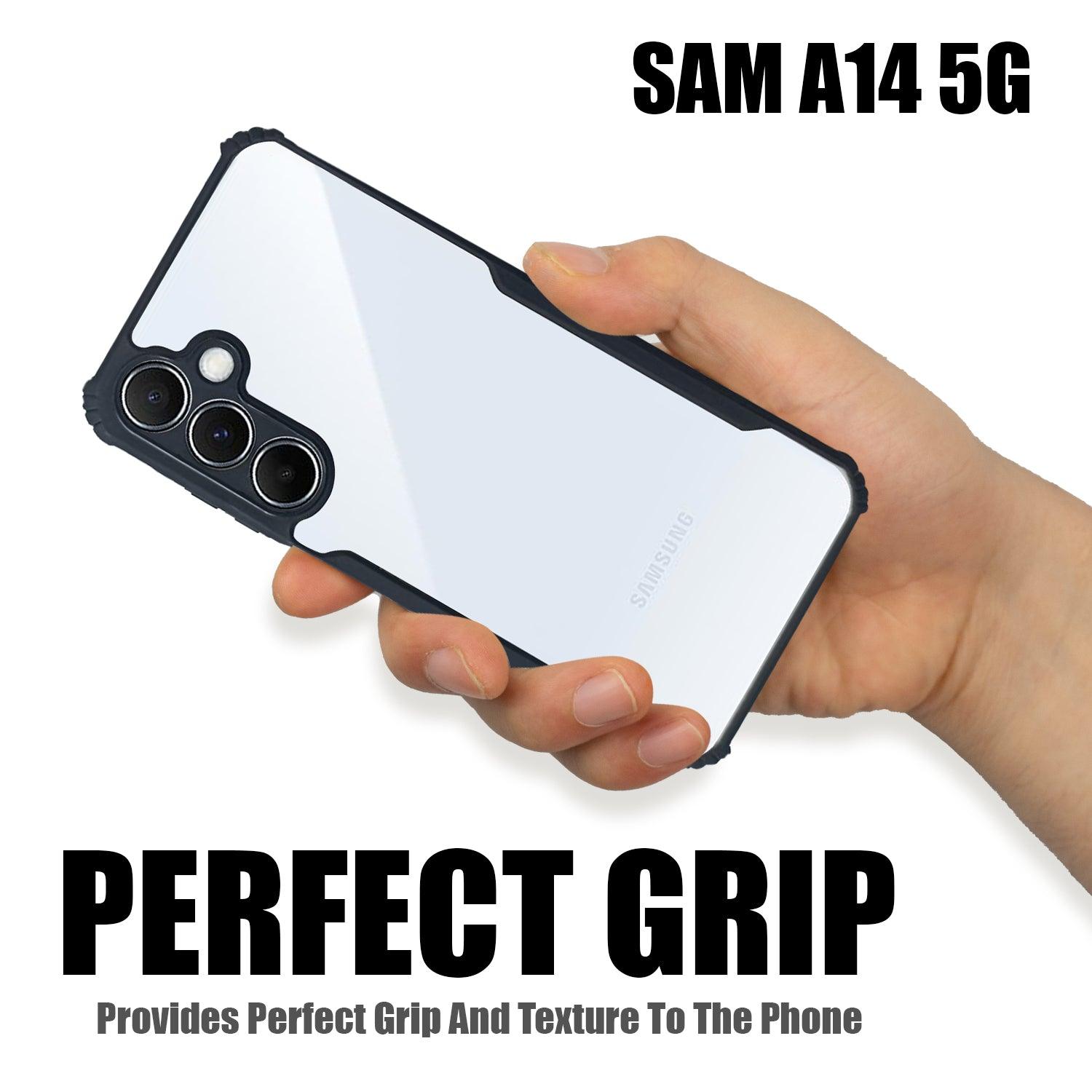 AIBEX Crystal Clear Back Cover Case for Samsung A14 5g | Shock Proof Design | Transparent Back Cover Case - Aibex