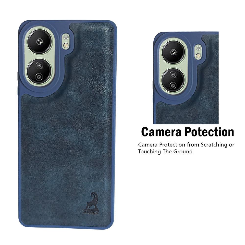 Aibex Shield Back Cover For Xiaomi Redmi 13C 4G / Poco C65 | Vegan Leather - Aibex