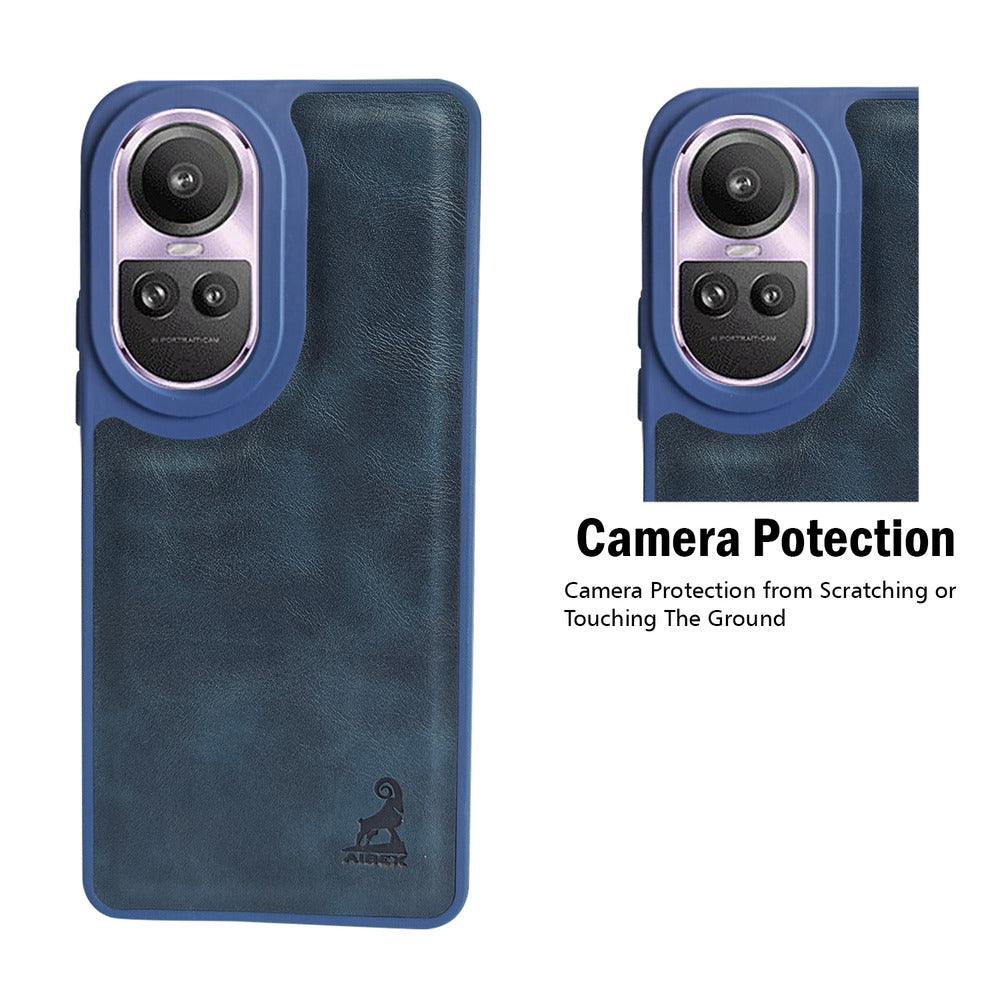Aibex Shield Back Cover For Oppo Reno 10 Pro | Vegan Leather - Aibex