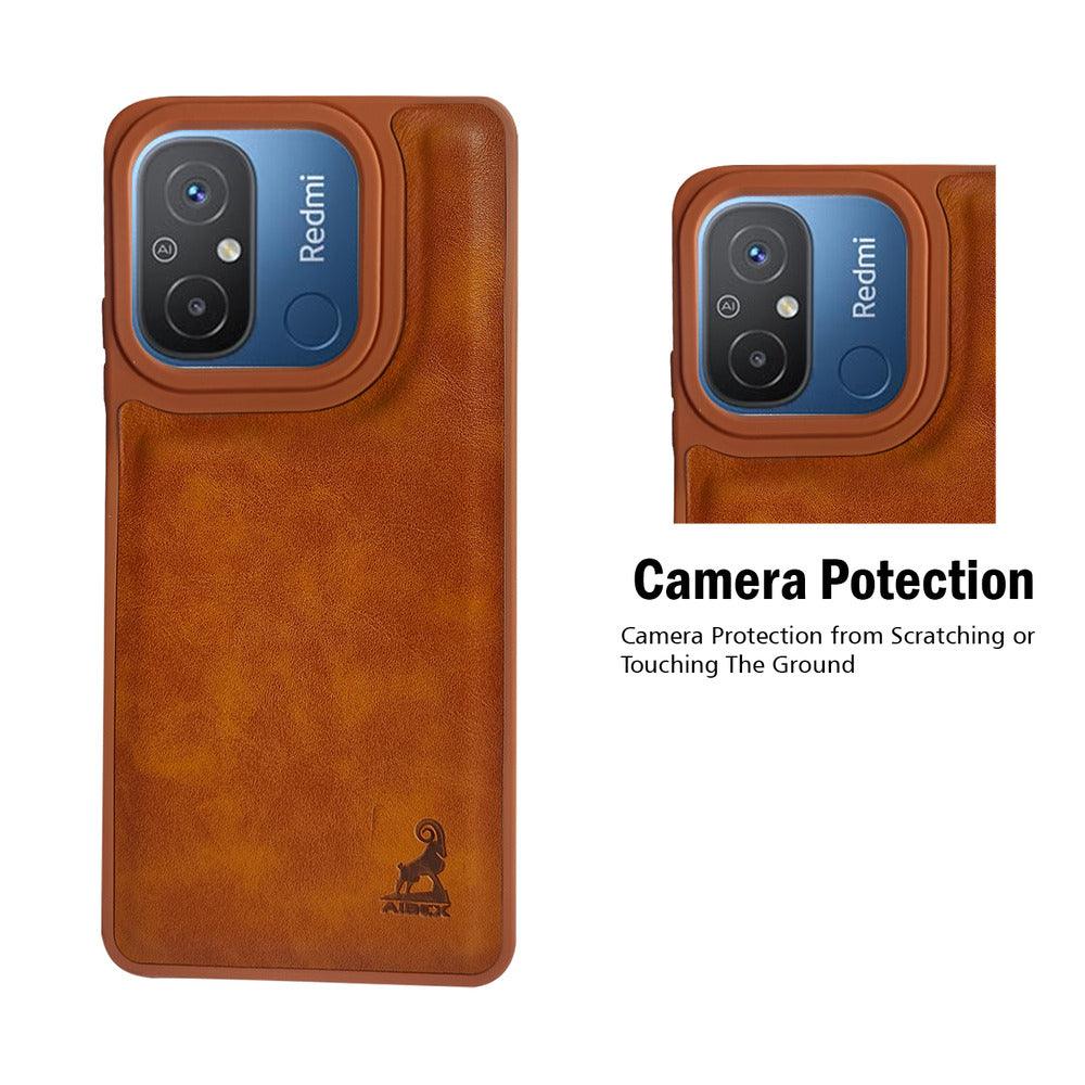 Aibex Shield Back Cover For Xiaomi Redmi 12C | Vegan Leather - Aibex