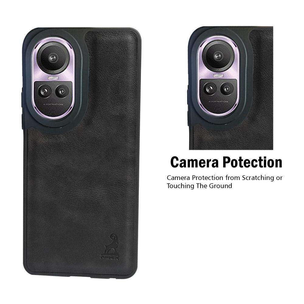 Aibex Shield Back Cover For Oppo Reno 10 Pro | Vegan Leather - Aibex