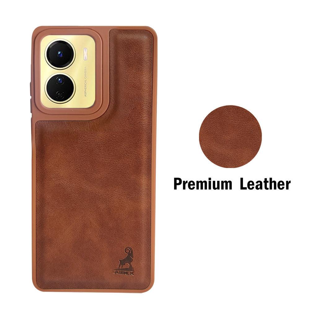 Aibex Shield Back Cover For Vivo Y16 | Vegan Leather - Aibex