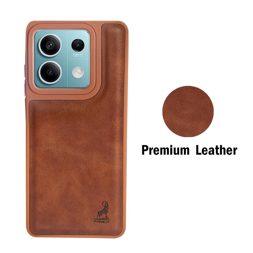 Aibex Shield Back Cover For Xiaomi Redmi Note 13 5G | Vegan Leather - Aibex