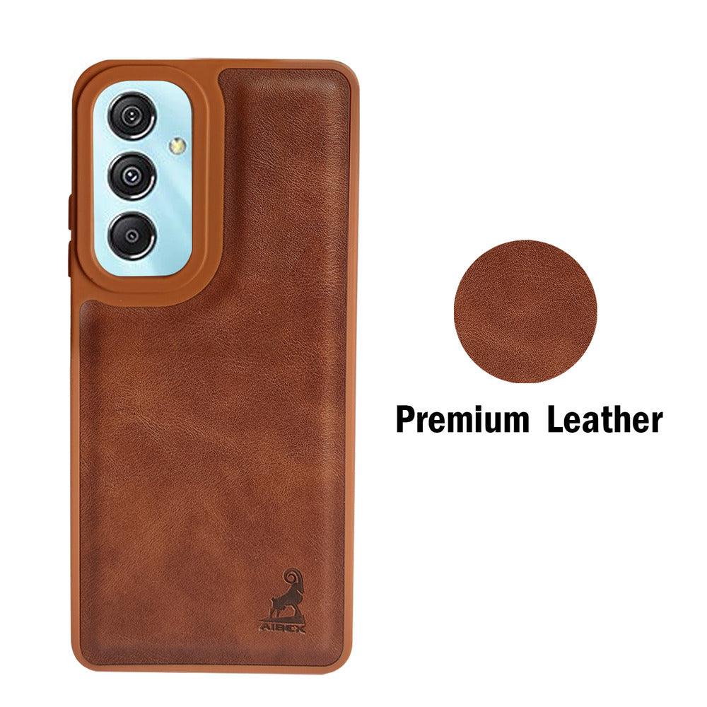 Aibex Shield Back Cover For Samsung Galaxy M34 5G / Samsung Galaxy F34 5G | Vegan Leather - Aibex