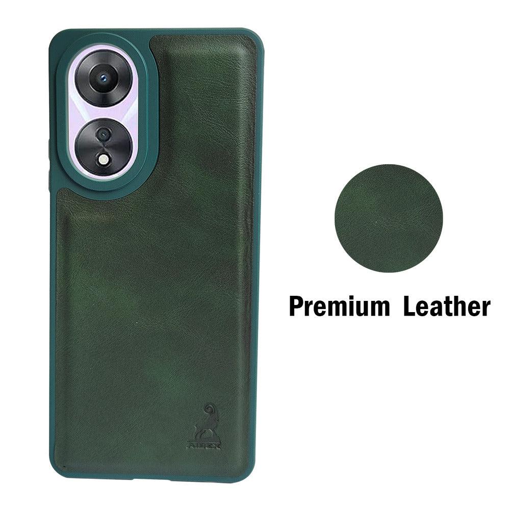 Aibex Shield Back Cover For Oppo A78 5G | Vegan Leather - Aibex