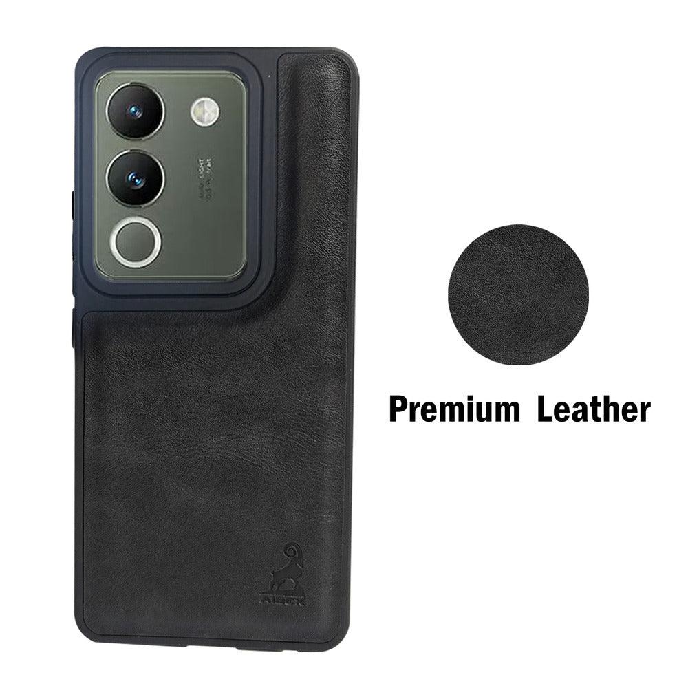Aibex Shield Back Cover For Vivo Y200 5G | Vegan Leather - Aibex