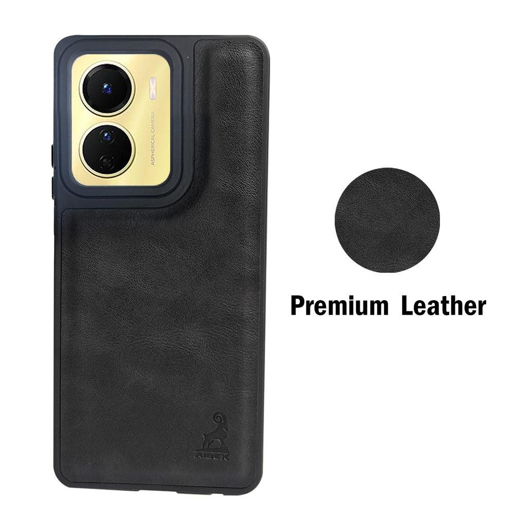 Aibex Shield Back Cover For Vivo Y16 | Vegan Leather - Aibex
