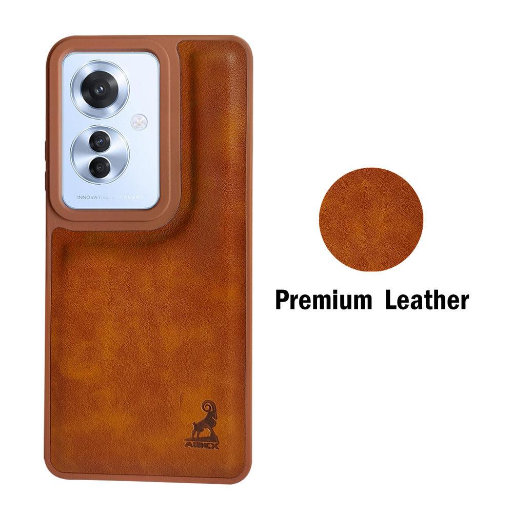 Aibex Shield Back Cover For Oppo F25 Pro 5G | Vegan Leather - Aibex