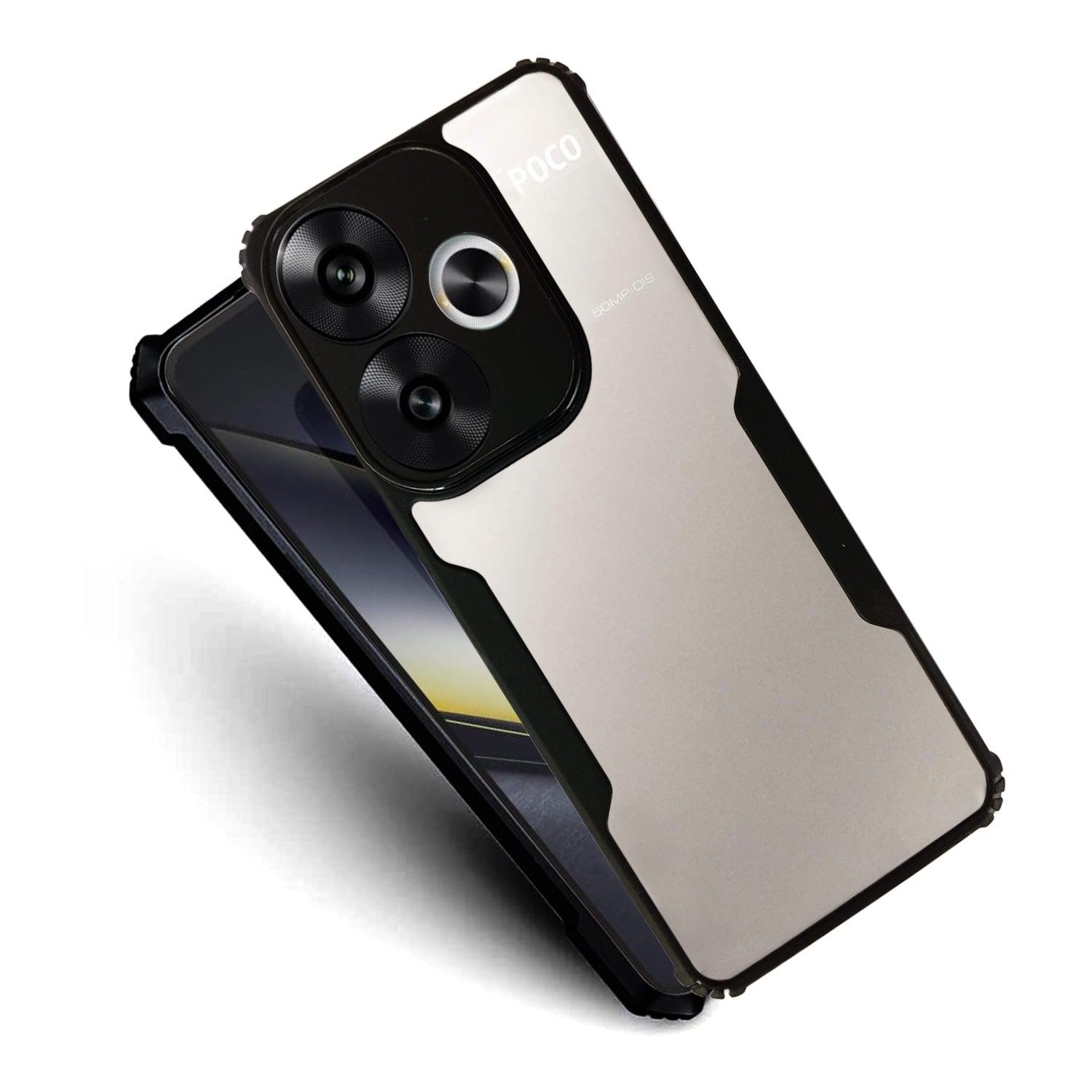 AIBEX Crystal Clear Back Cover Case for Poco F6 | Shock Proof Design | Transparent Back Cover Case - Aibex