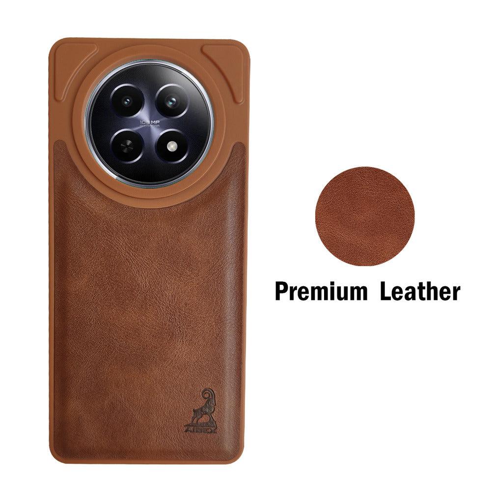 Aibex Shield Back Cover For Realme 12 5G | Vegan Leather - Aibex