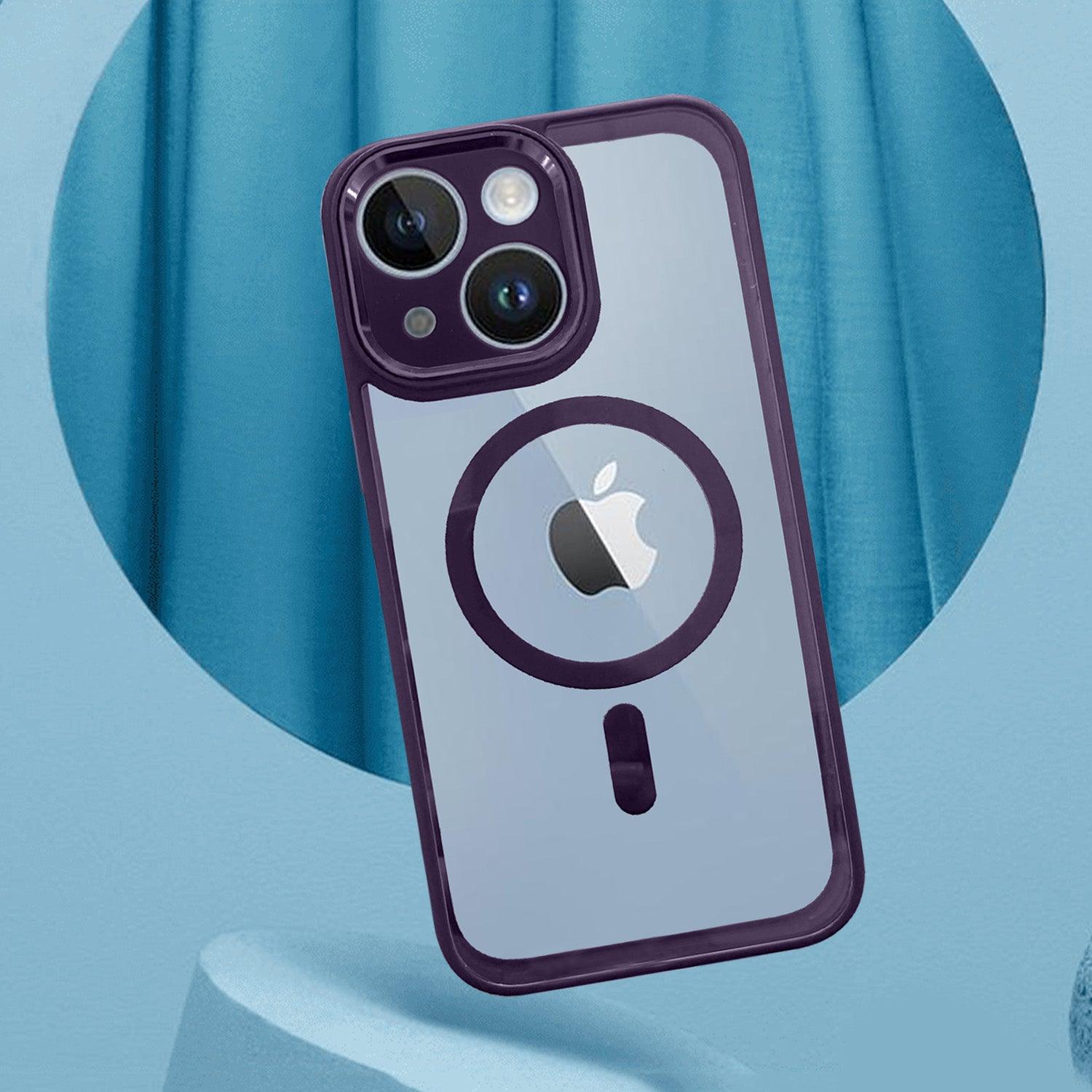 Aibex Clear Lens Back Cover for Apple iPhone 14 Plus | MagSafe Compatible Transparent Case - Aibex