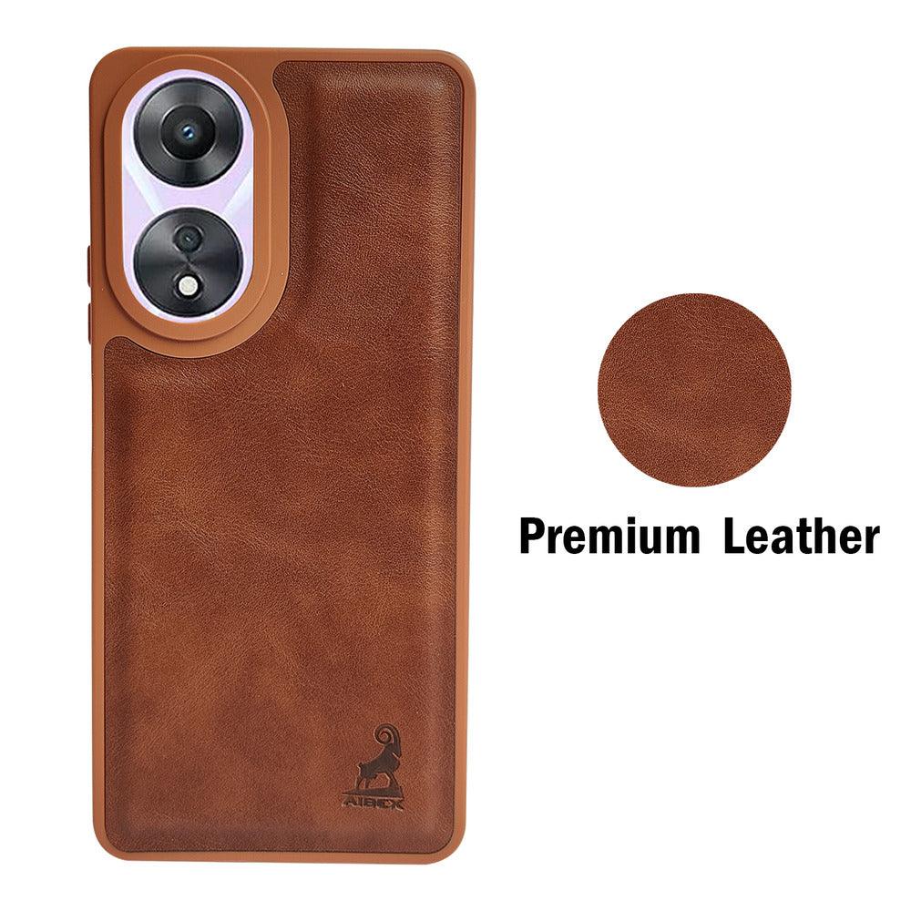Aibex Shield Back Cover For Oppo A78 5G | Vegan Leather - Aibex