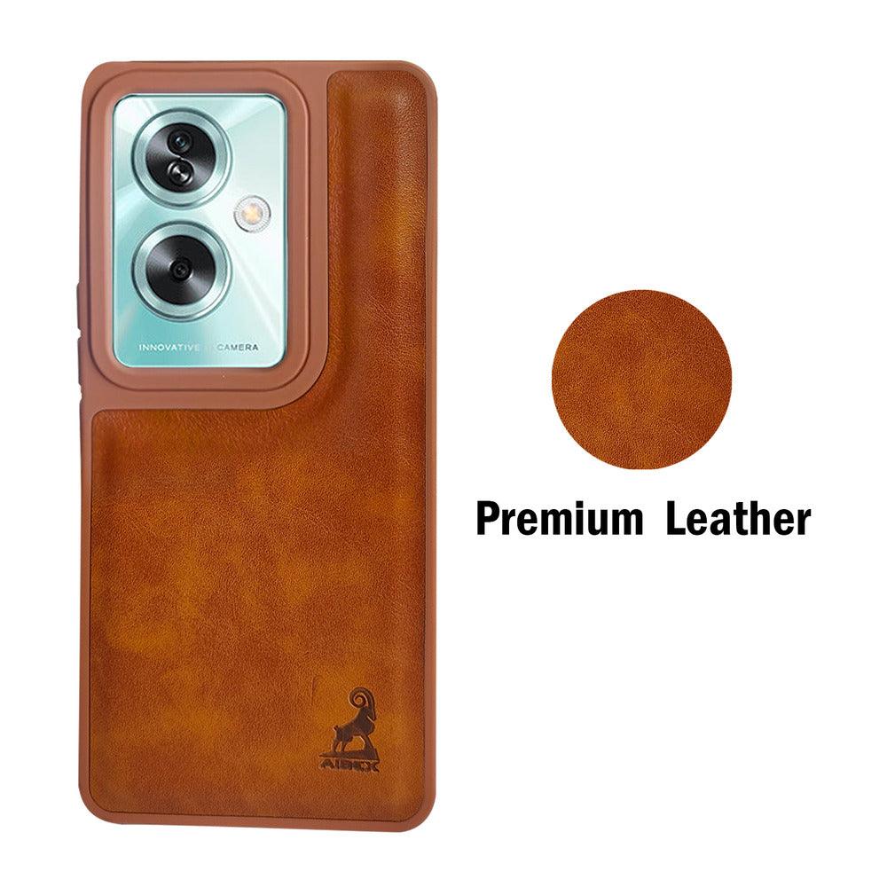 Aibex Shield Back Cover For Oppo A79 5G | Vegan Leather - Aibex