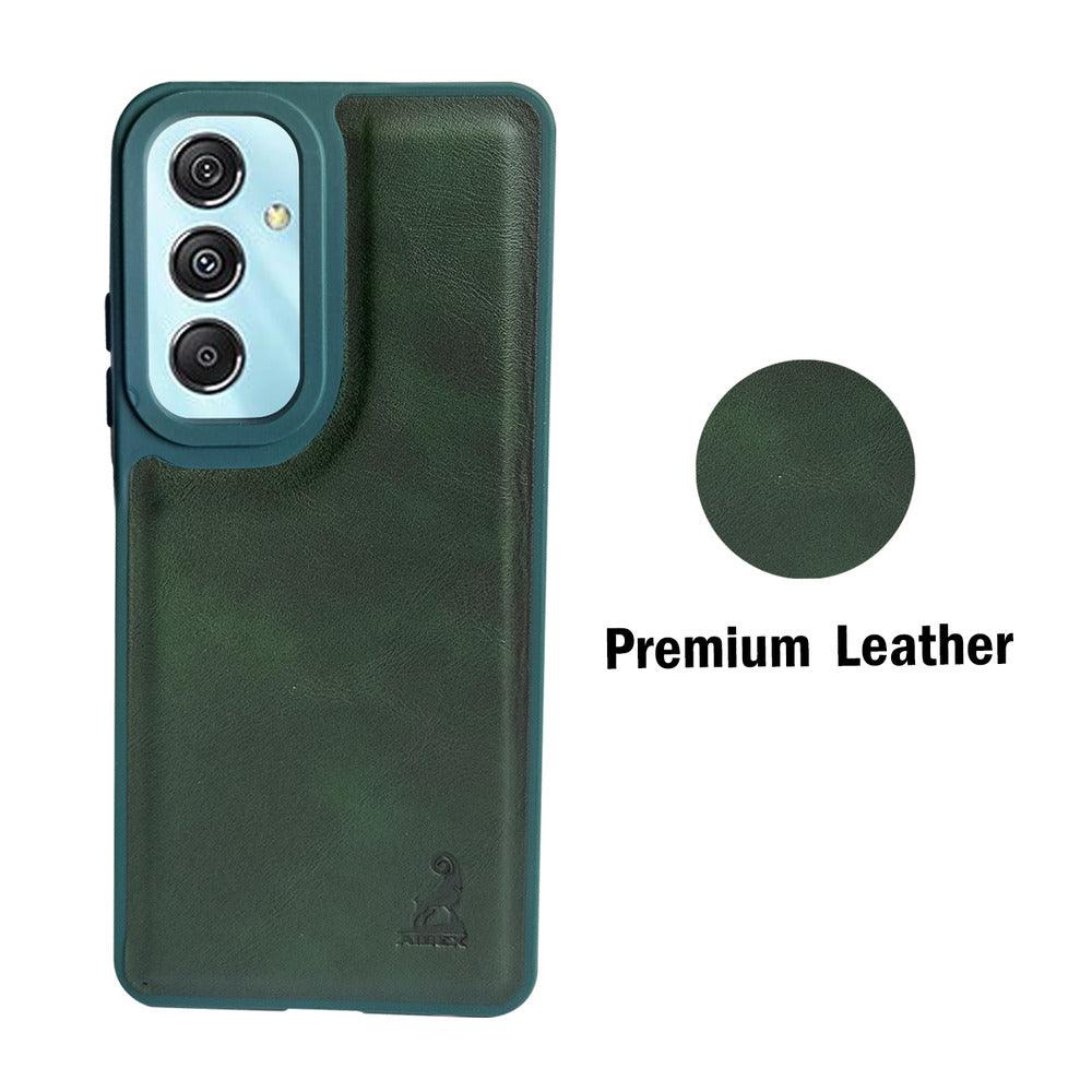 Aibex Shield Back Cover For Samsung Galaxy M34 5G / Samsung Galaxy F34 5G | Vegan Leather - Aibex