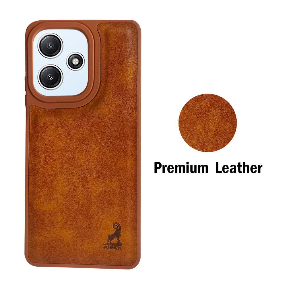 Aibex Shield Back Cover For Xiaomi Redmi 12 5G / Poco M6 Pro | Vegan Leather - Aibex