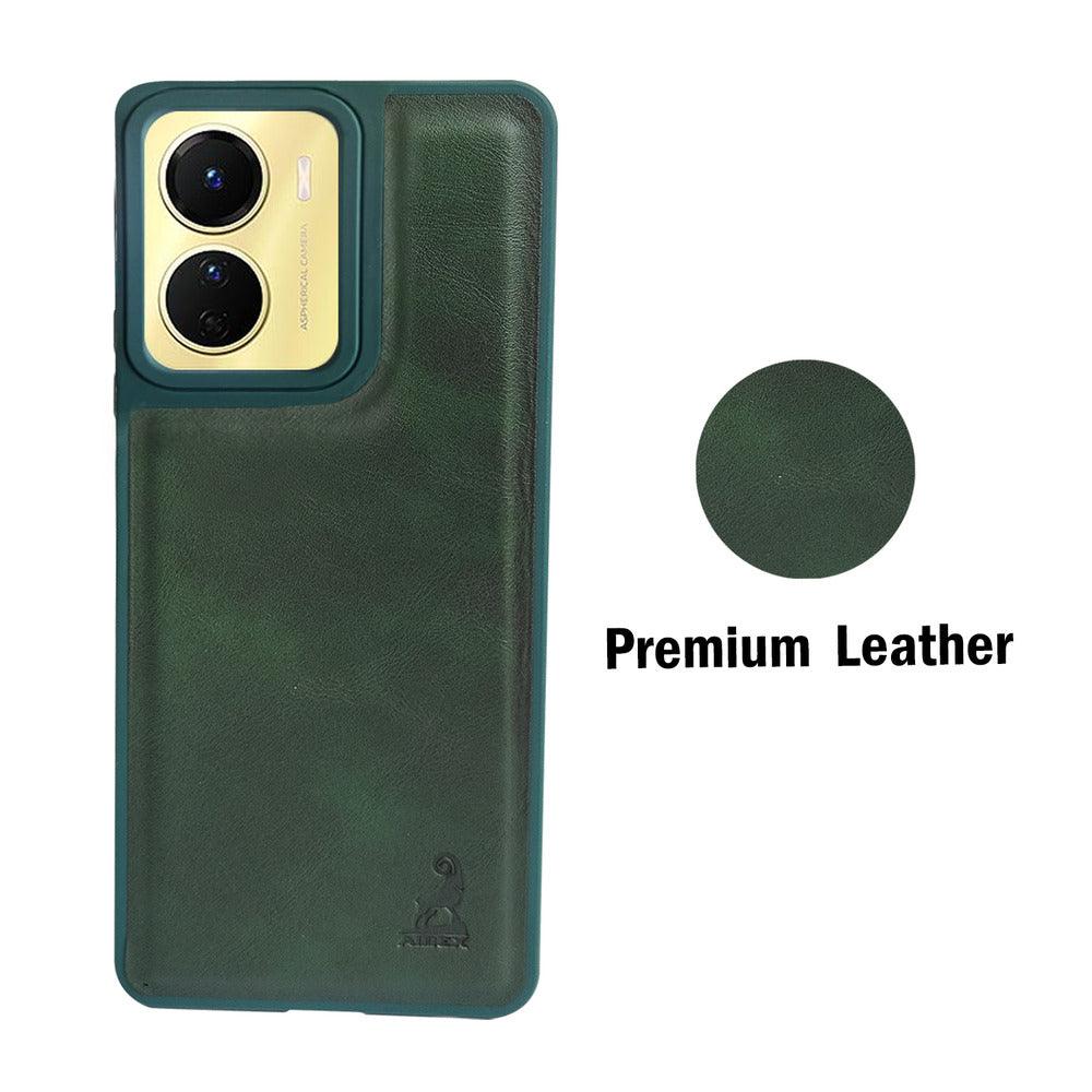 Aibex Shield Back Cover For Vivo Y16 | Vegan Leather - Aibex