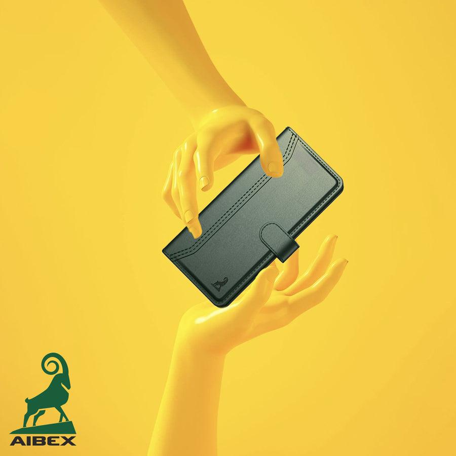 Realme C65 5g Aibex PU Leather Flip Cover Foldable Stand & Pocket Magnetic Closure - Aibex