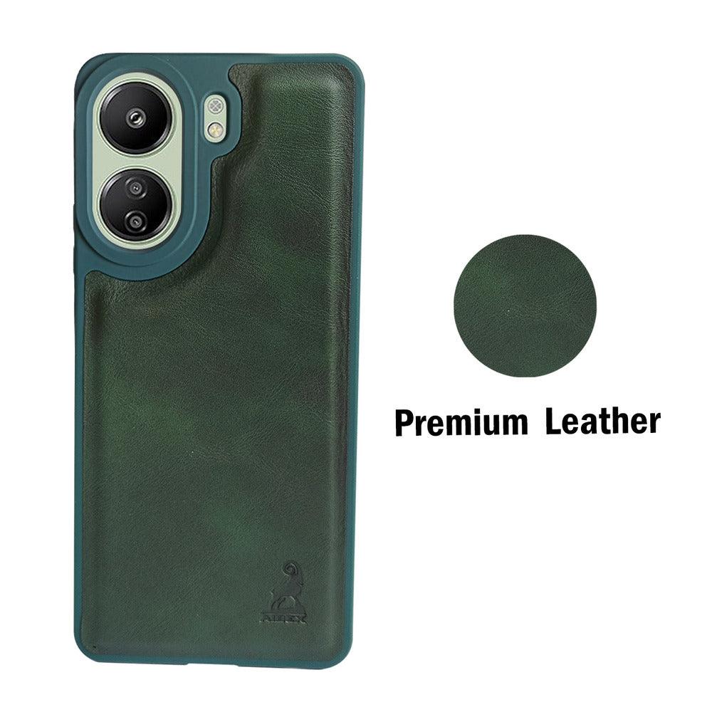 Aibex Shield Back Cover For Xiaomi Redmi 13C 4G / Poco C65 | Vegan Leather - Aibex