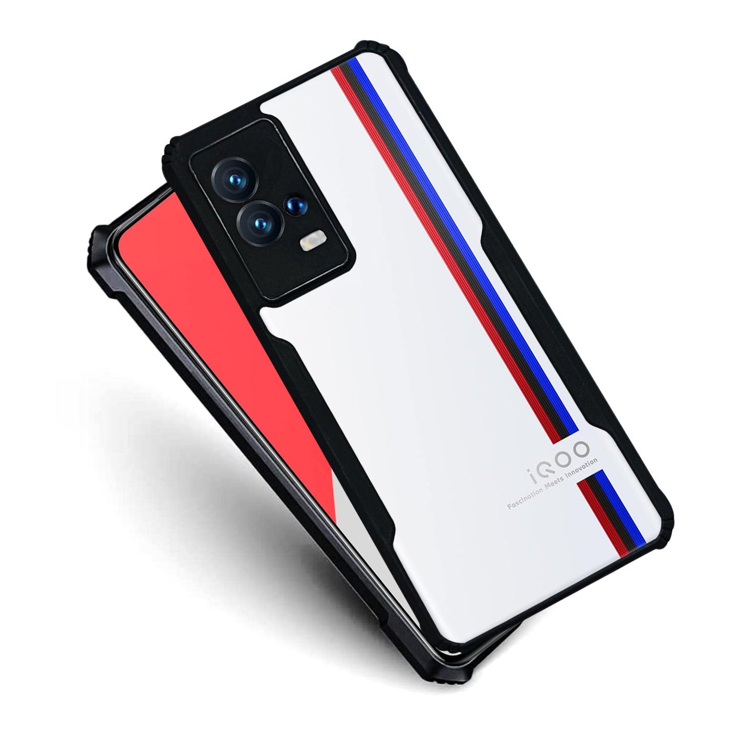 AIBEX Crystal Clear Back Cover Case for Iqoo 9 | Shock Proof Design | Transparent Back Cover Case - Aibex