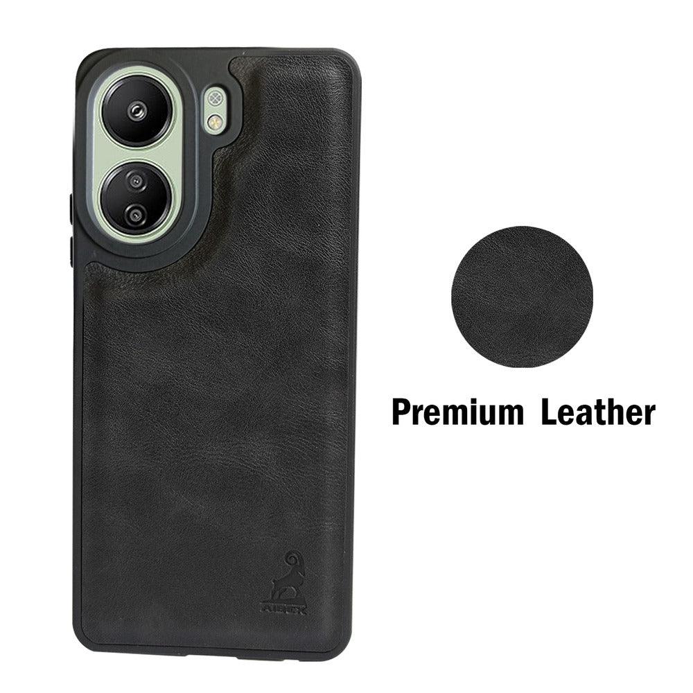 Aibex Shield Back Cover For Xiaomi Redmi 13C 4G / Poco C65 | Vegan Leather - Aibex