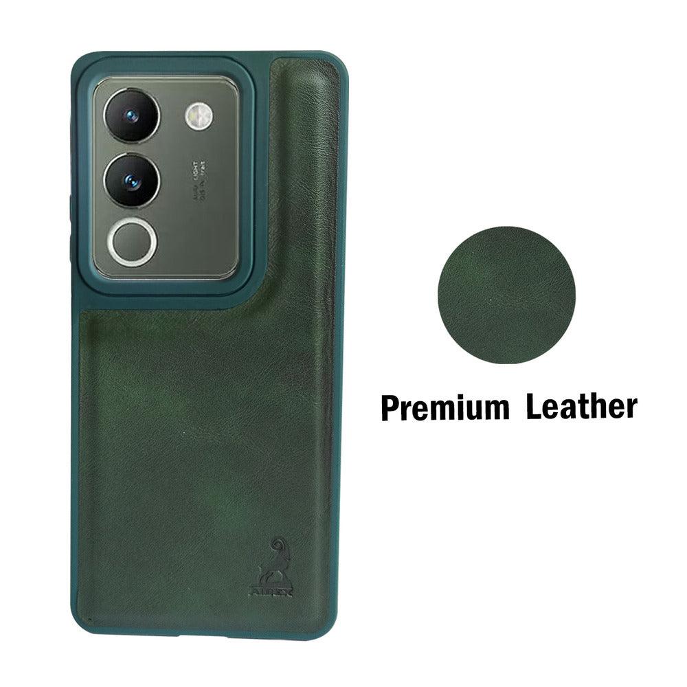 Aibex Shield Back Cover For Vivo Y200 5G | Vegan Leather - Aibex