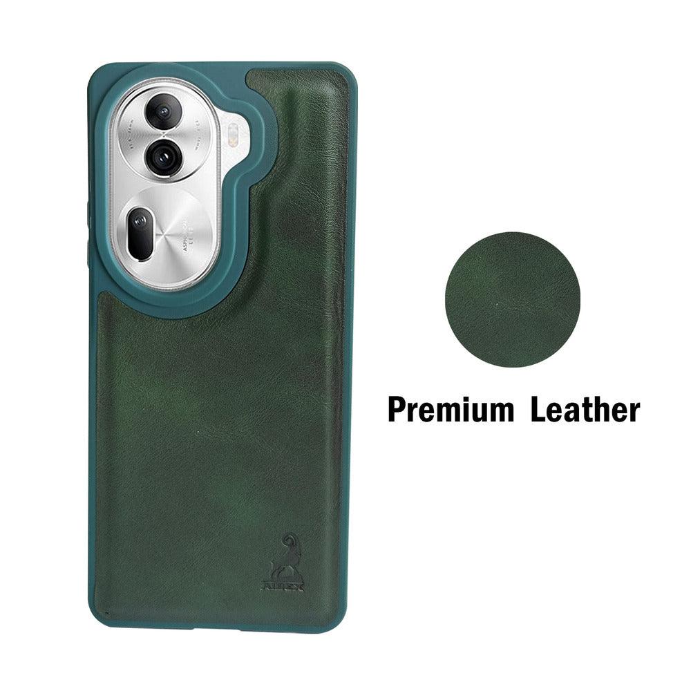 Aibex Shield Back Cover For Oppo Reno 11 Pro | Vegan Leather - Aibex